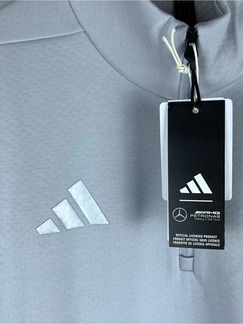 Adidas Mercedes AMG F1 Silver Arrows Sweatshirt JW3477 Grey Size XS